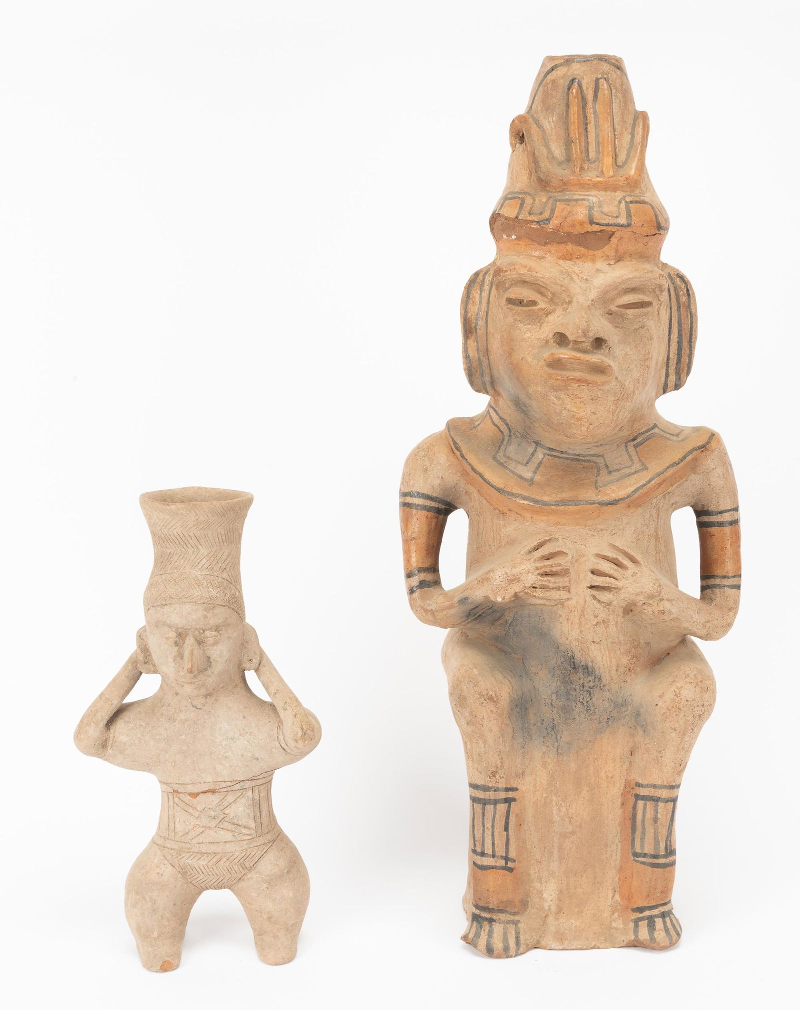 2 Mexican Pottery Figures (1 of 2)
