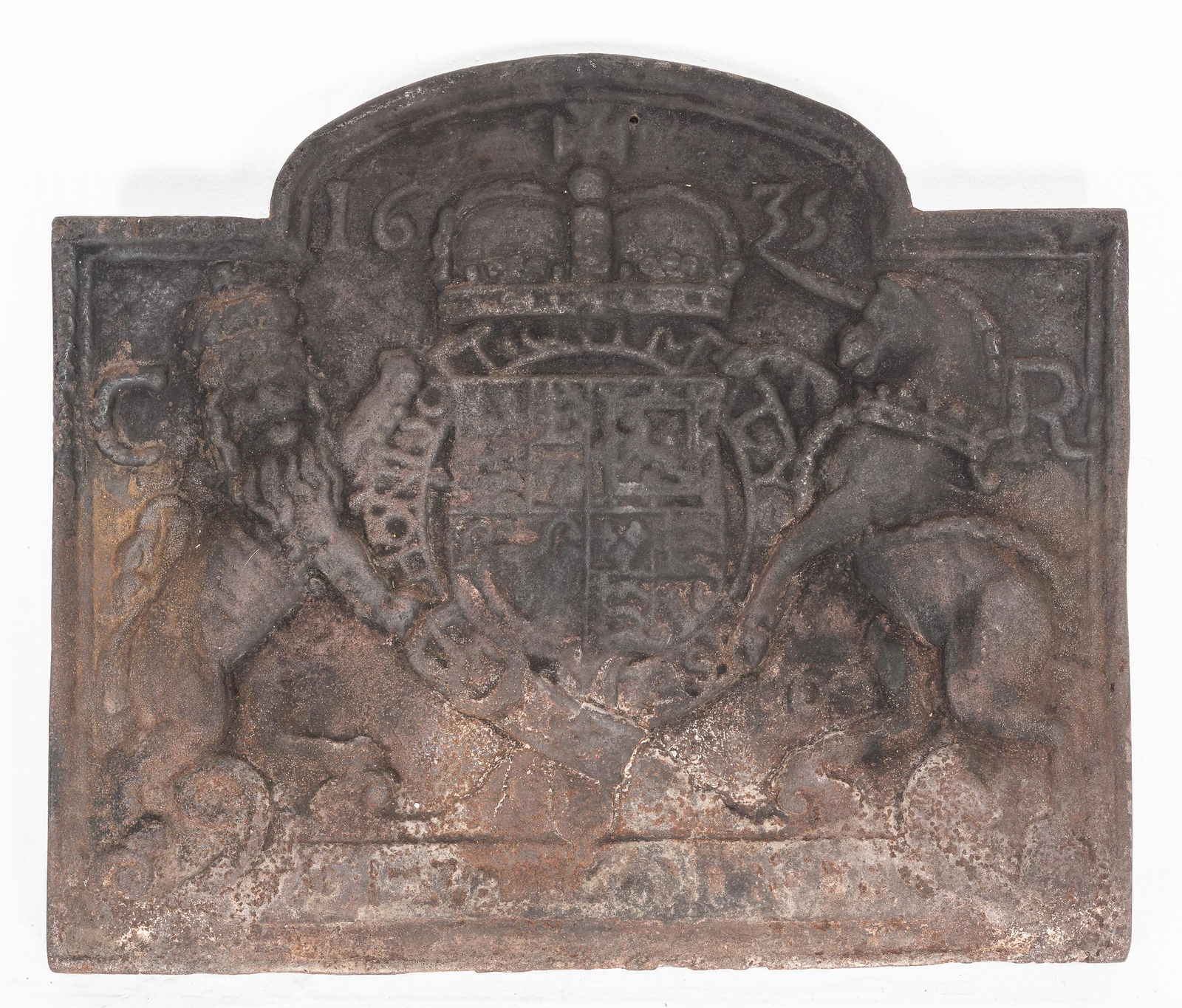 20th C Cast Iron Pennsylvania Seal Fire Back (1 of 1)