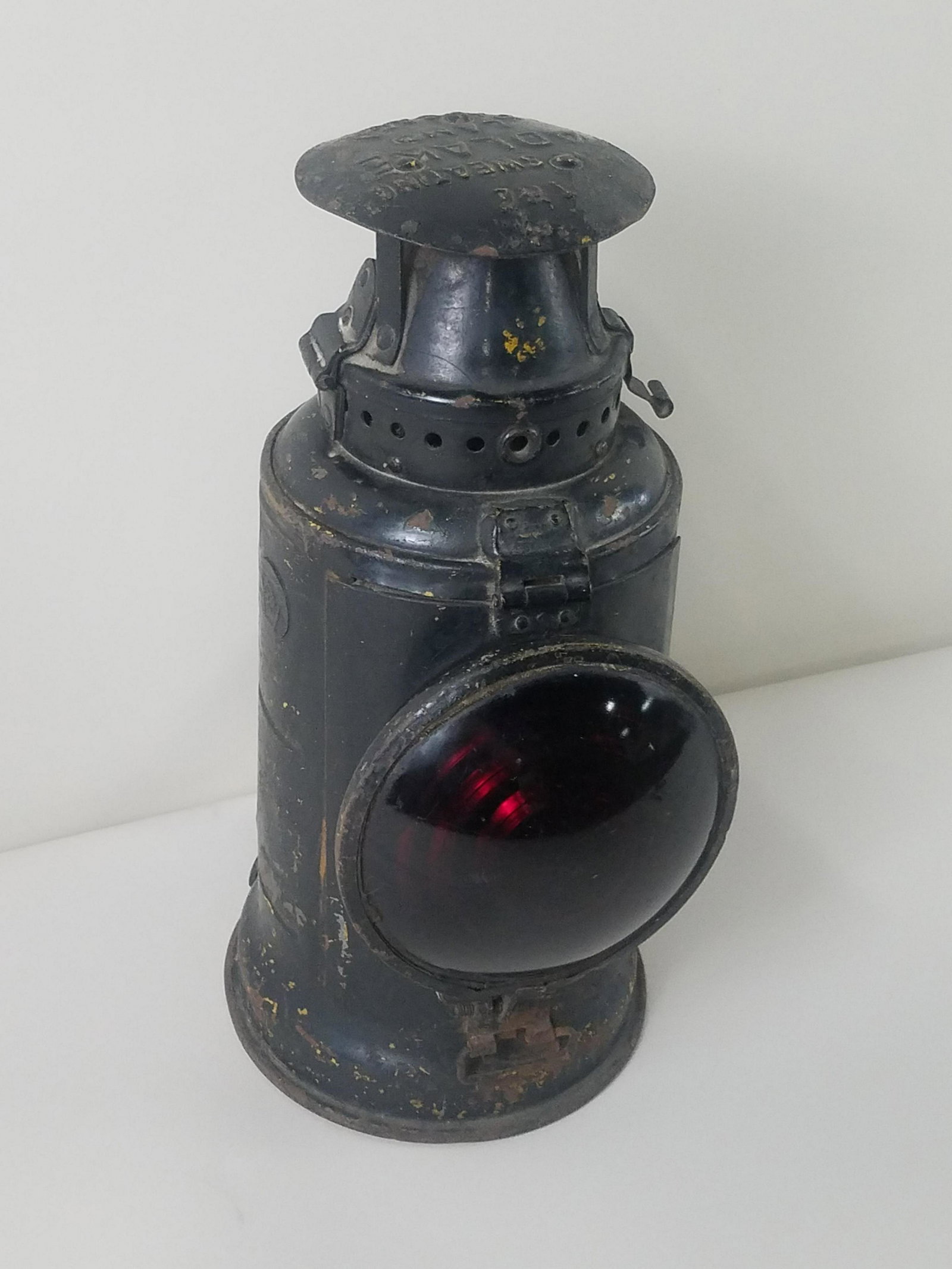 PRR Lantern: 6" diameter x 14-1/2" high.