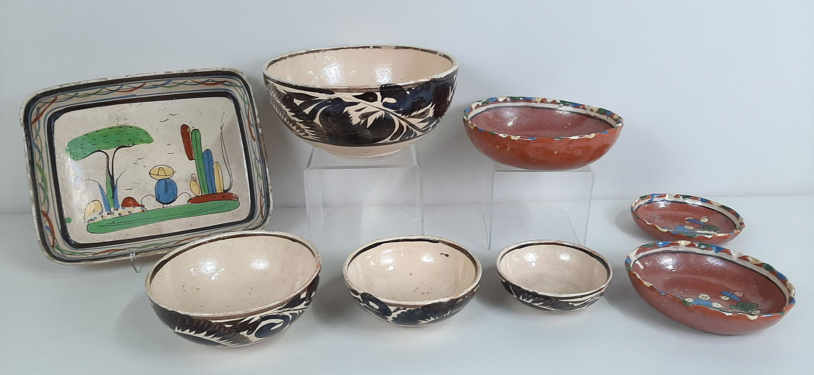 8 Pcs Mexican Pottery (1 of 7)