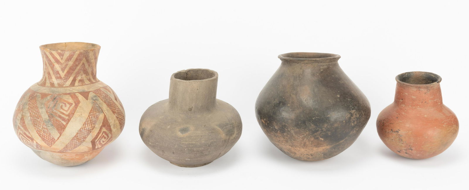 4 Pcs Native American Pottery (1 of 13)