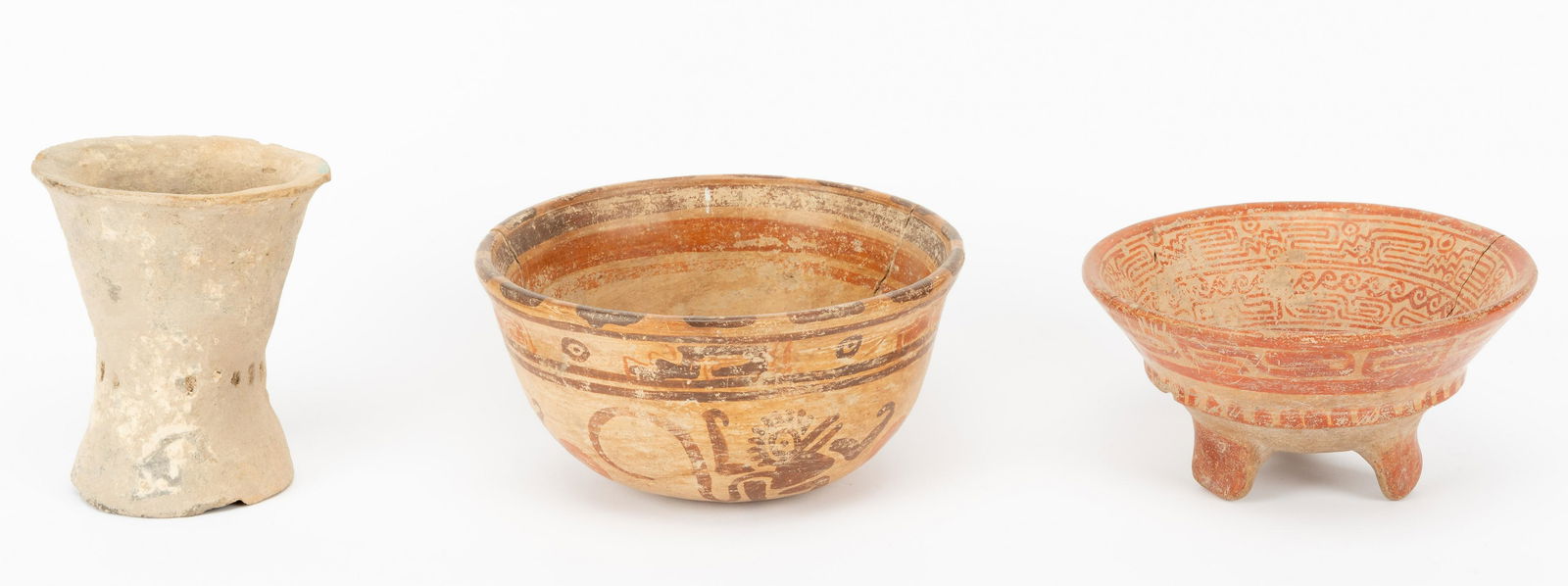3 Pcs Central American Pottery (1 of 10)