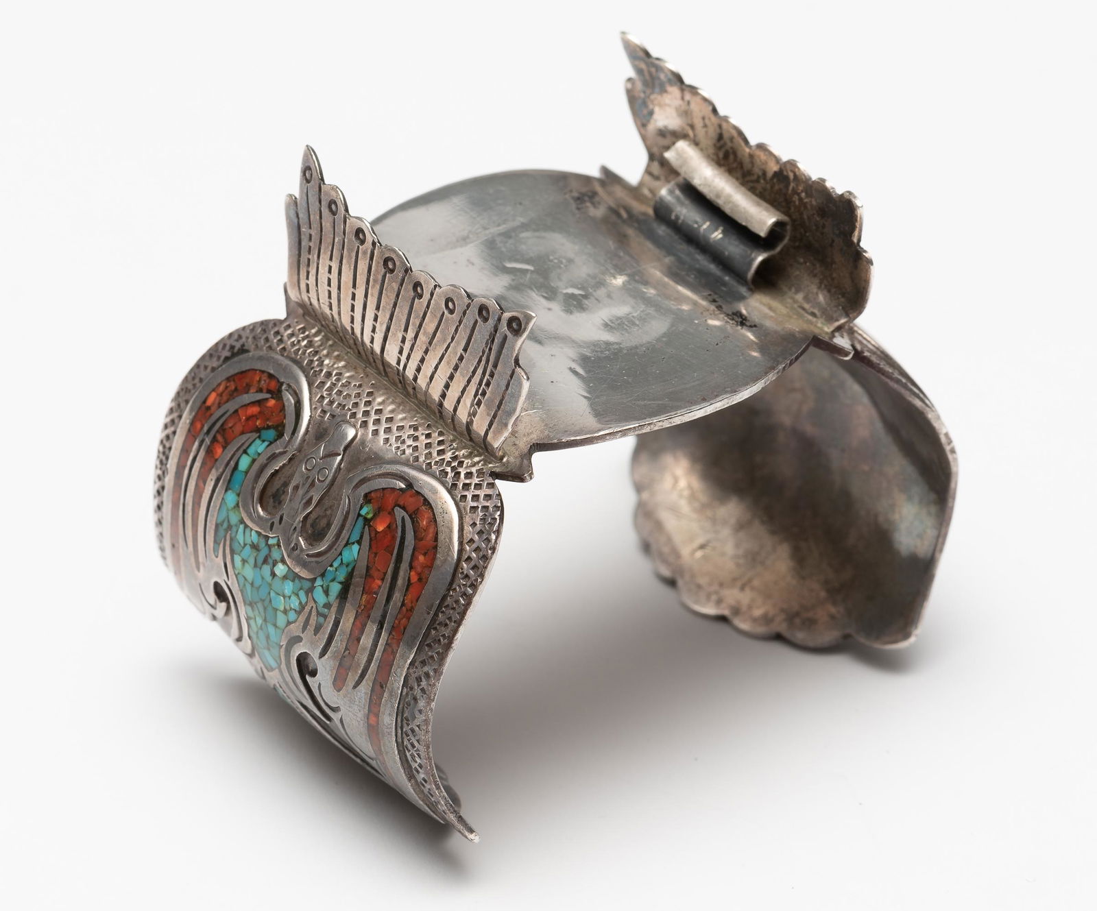 Native American Inlaid Watch Cuff (1 of 3)