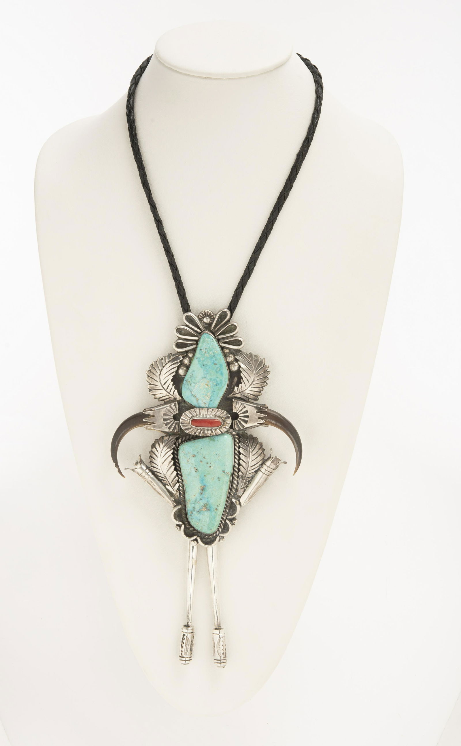 Carlos White Eagle Apache Bolo Tie (1 of 3)