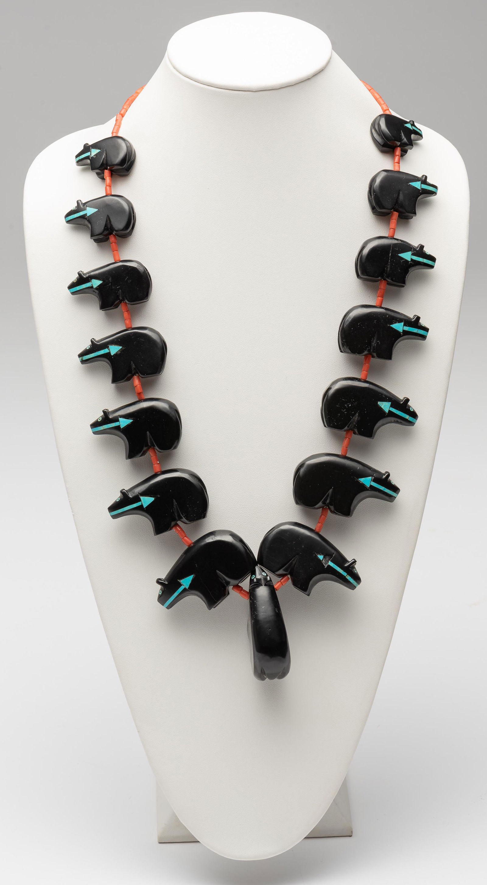 Large Black Bear Fetish Necklace (1 of 3)