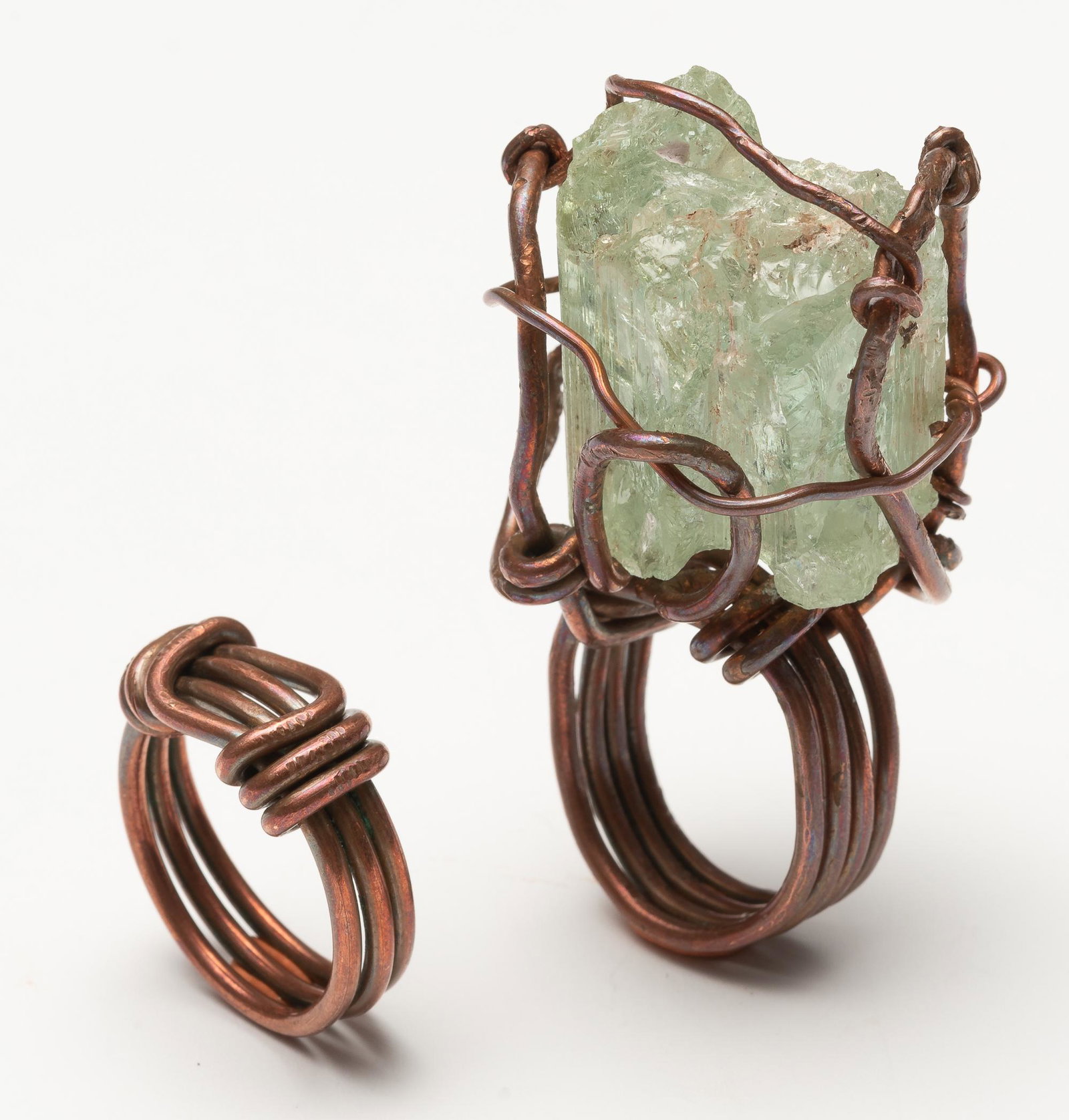 Artisan 200 Ct Uncut Aquamarine Ring (1 of 4)