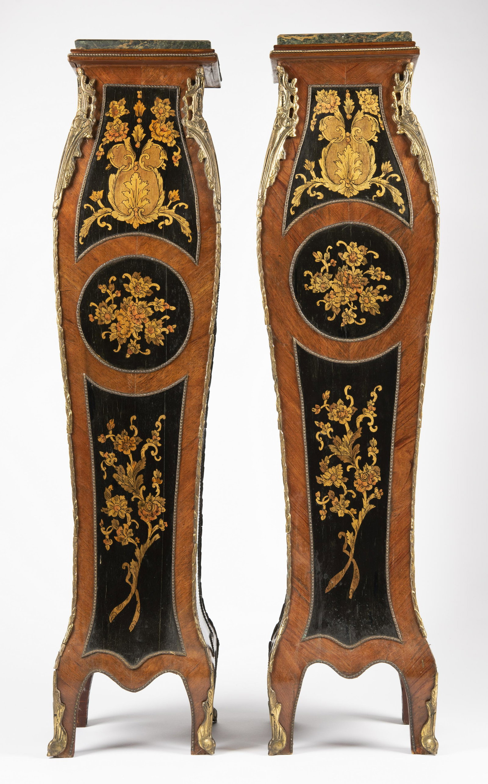 Pair of Louis XIV Style Marble Top Stands (1 of 2)