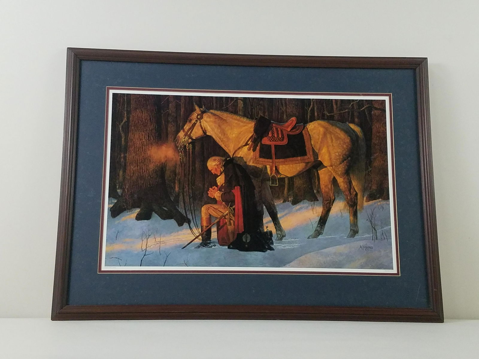 A. Friberg "Prayer At Valley Forge" Lithograph (1 of 3)