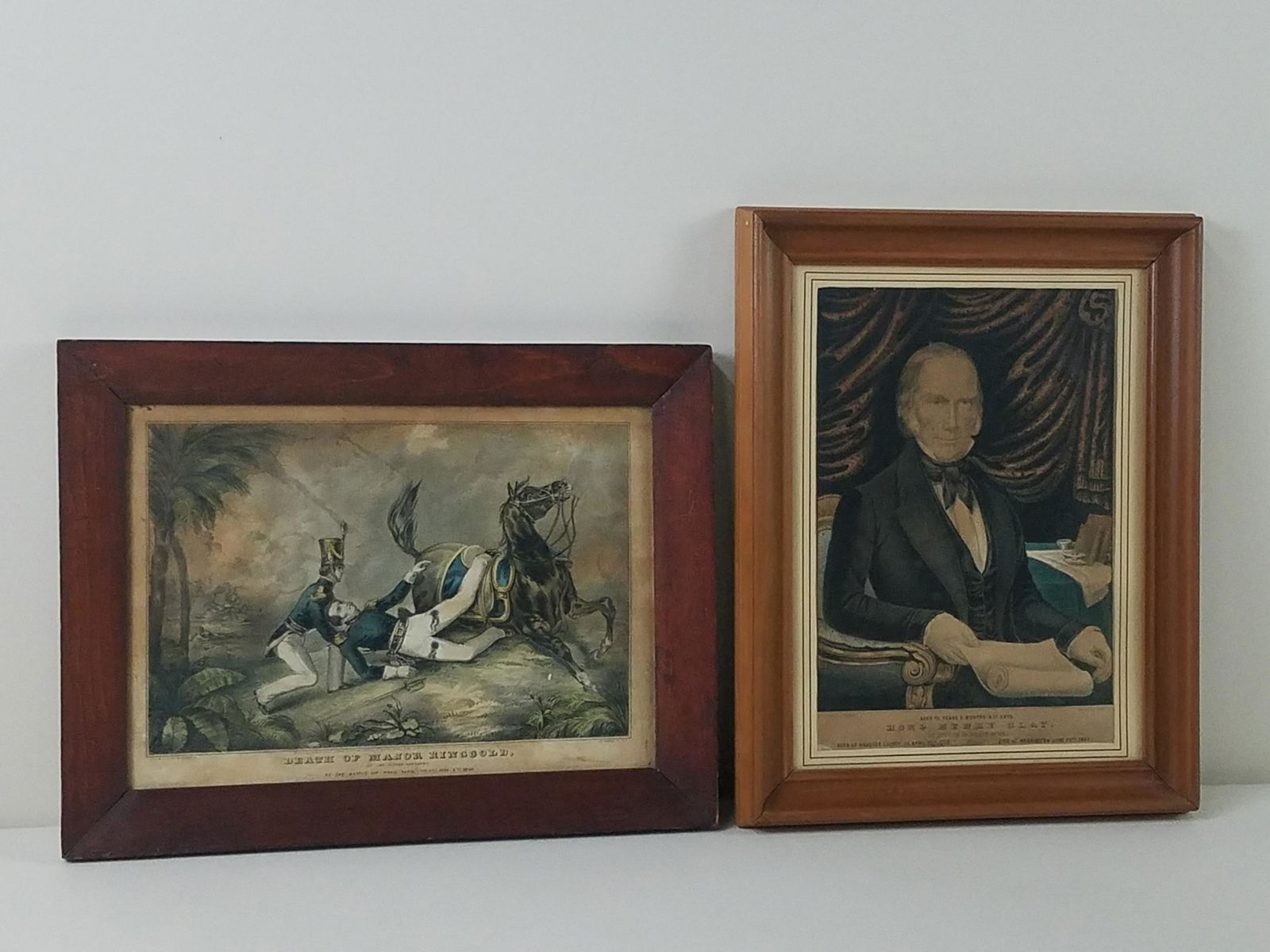 2 N. Currier Prints incl Hor Henry Clay (1 of 3)