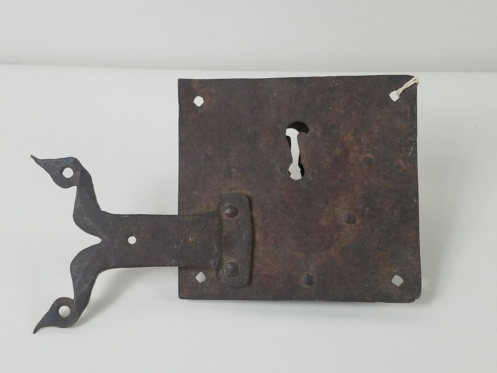 18th C Hand Forged Iron Lock (1 of 2)