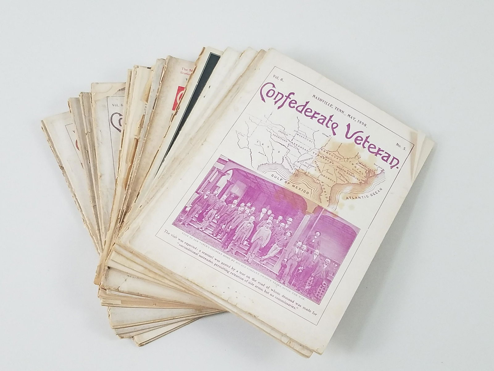 8 Confederate Veteran Magazines (1889-1932) (1 of 4)