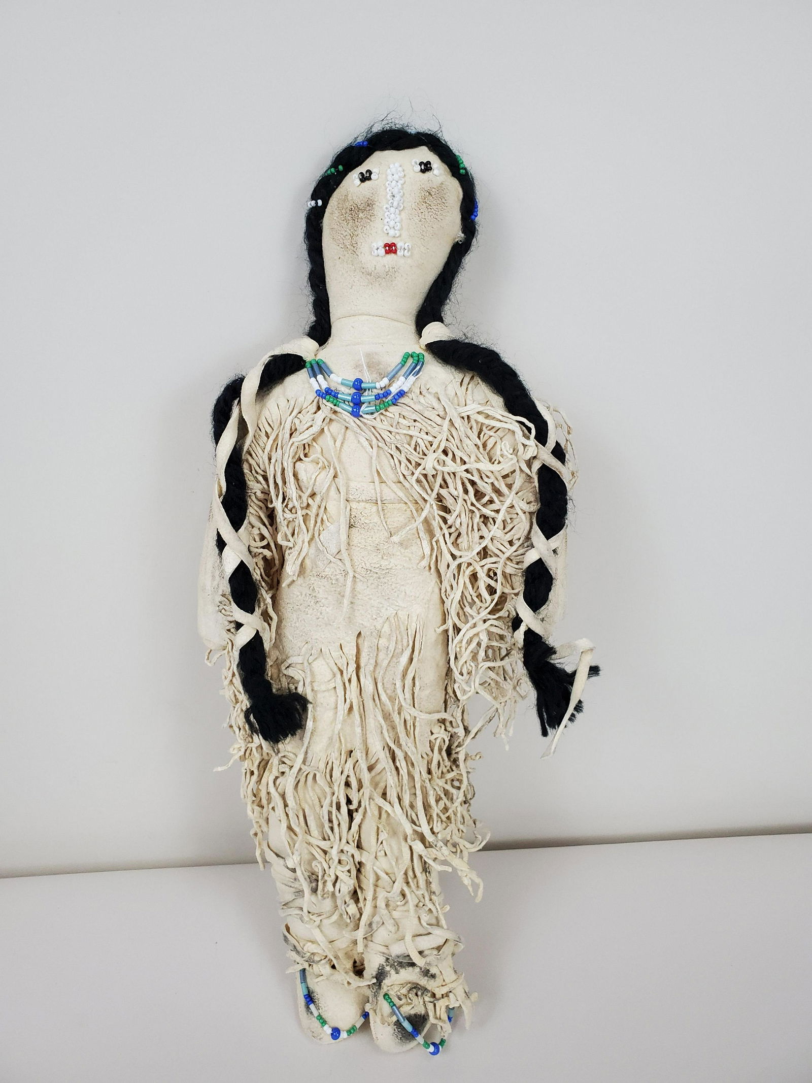 Late 19th C Northern Plains Hide Doll (1 of 2)