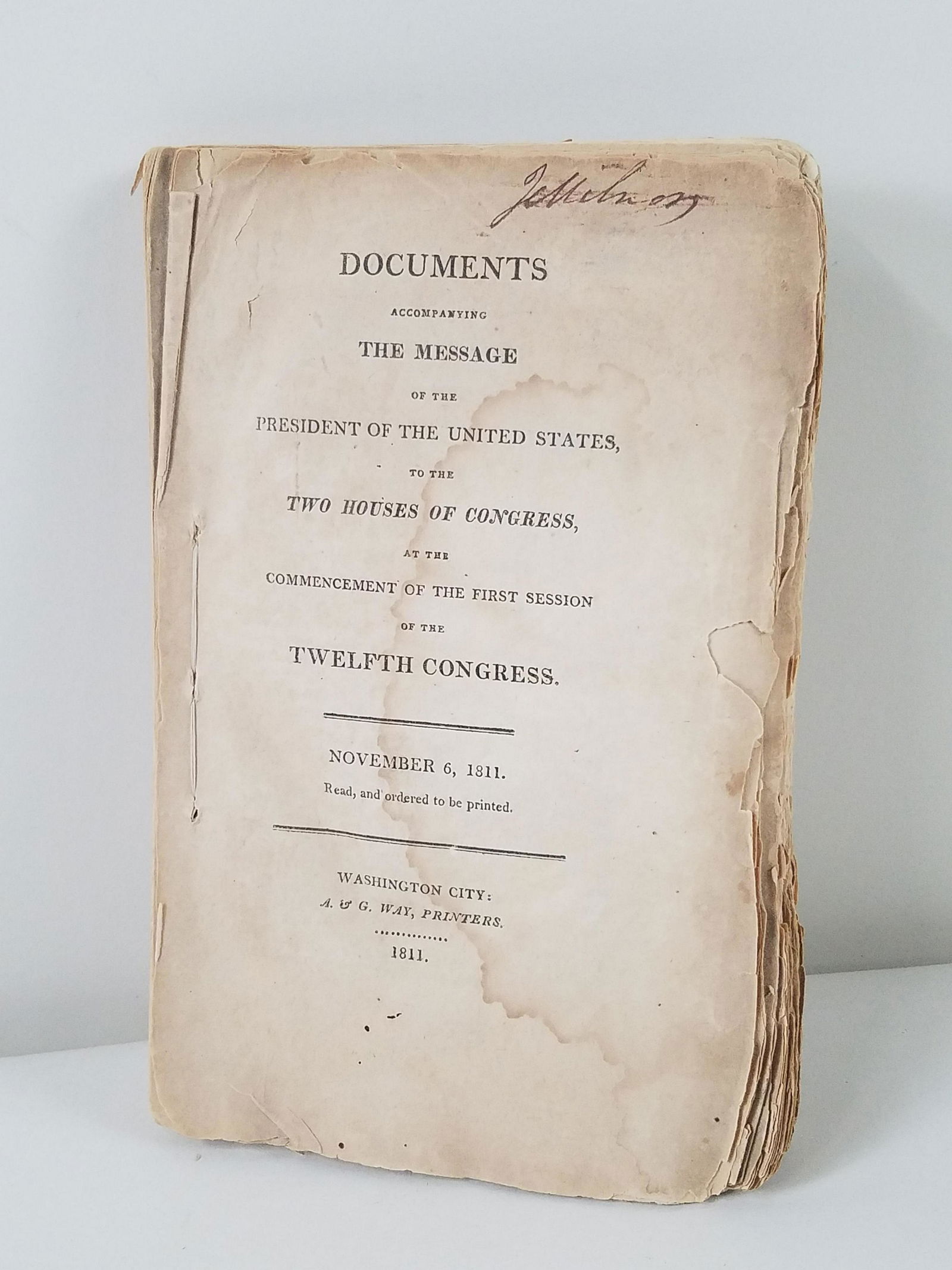 Message From the Potus to Both Houses of Congress (1 of 1)