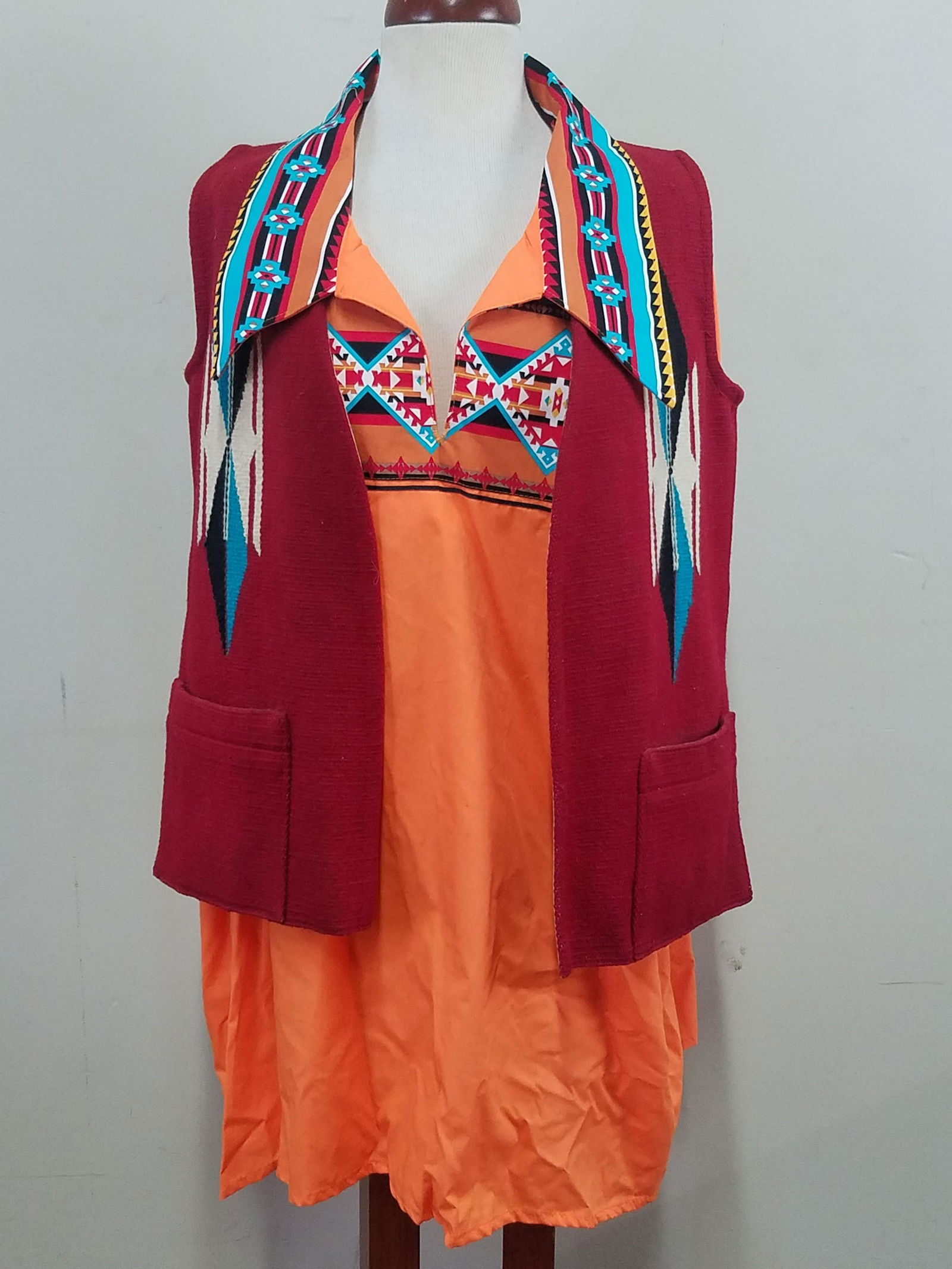 Wool Vest and Cotton Dress (1 of 3)