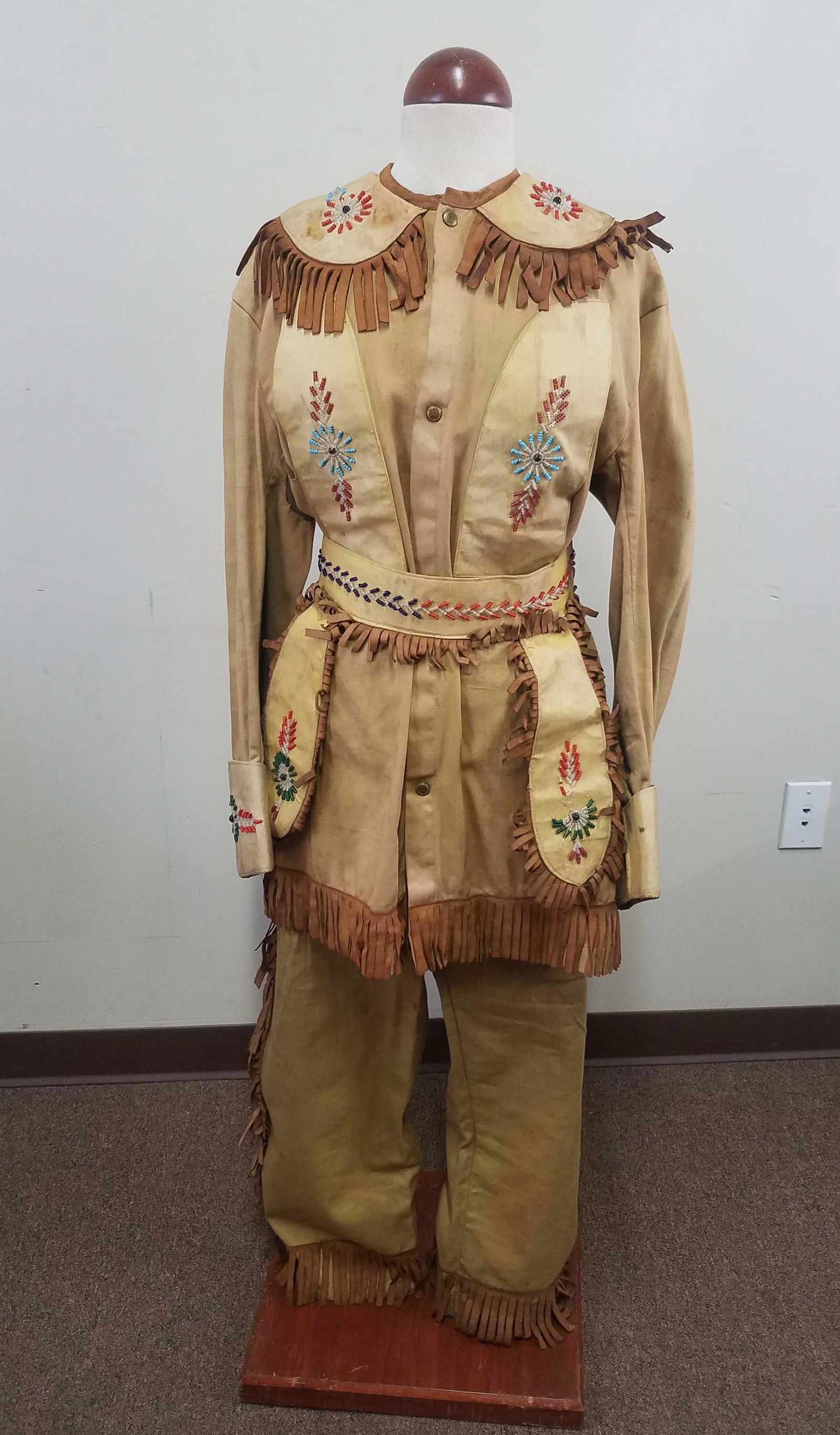 Beaded and Fringed Native American Outfit (1 of 2)