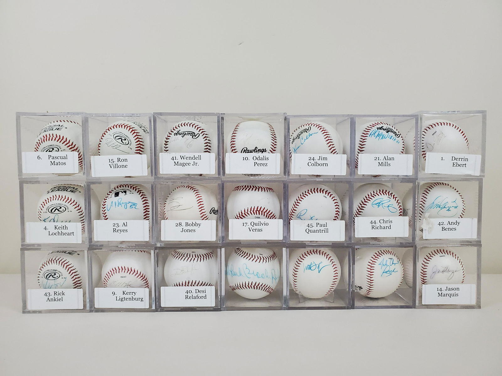 21 Autographed Baseballs (1 of 1)
