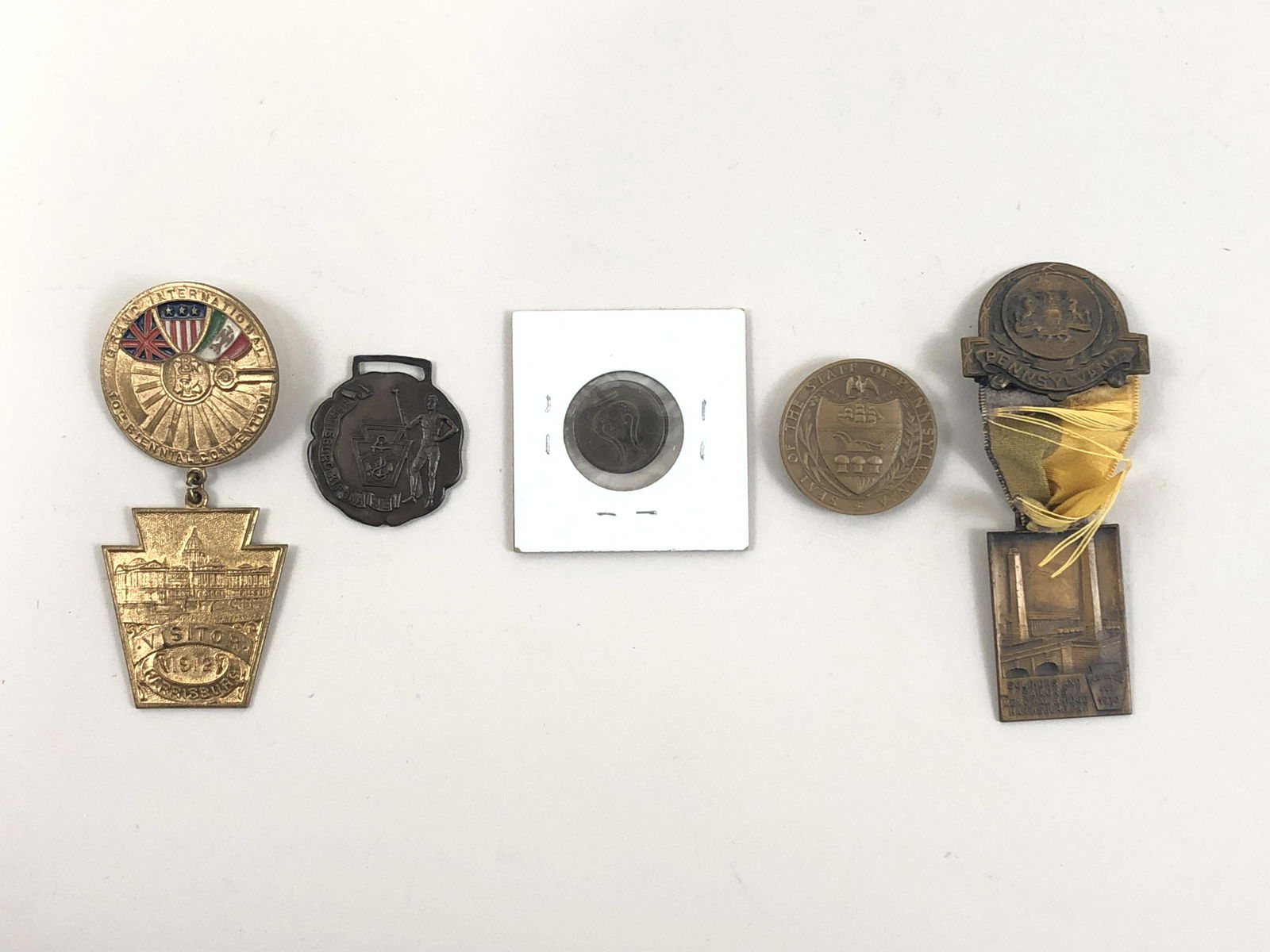 4 Harrisburg Medals & Token (1 of 5)