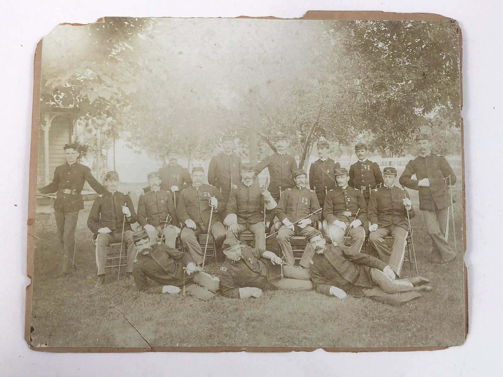Indian Wars Photo at Post: 8" high x 10" wide.