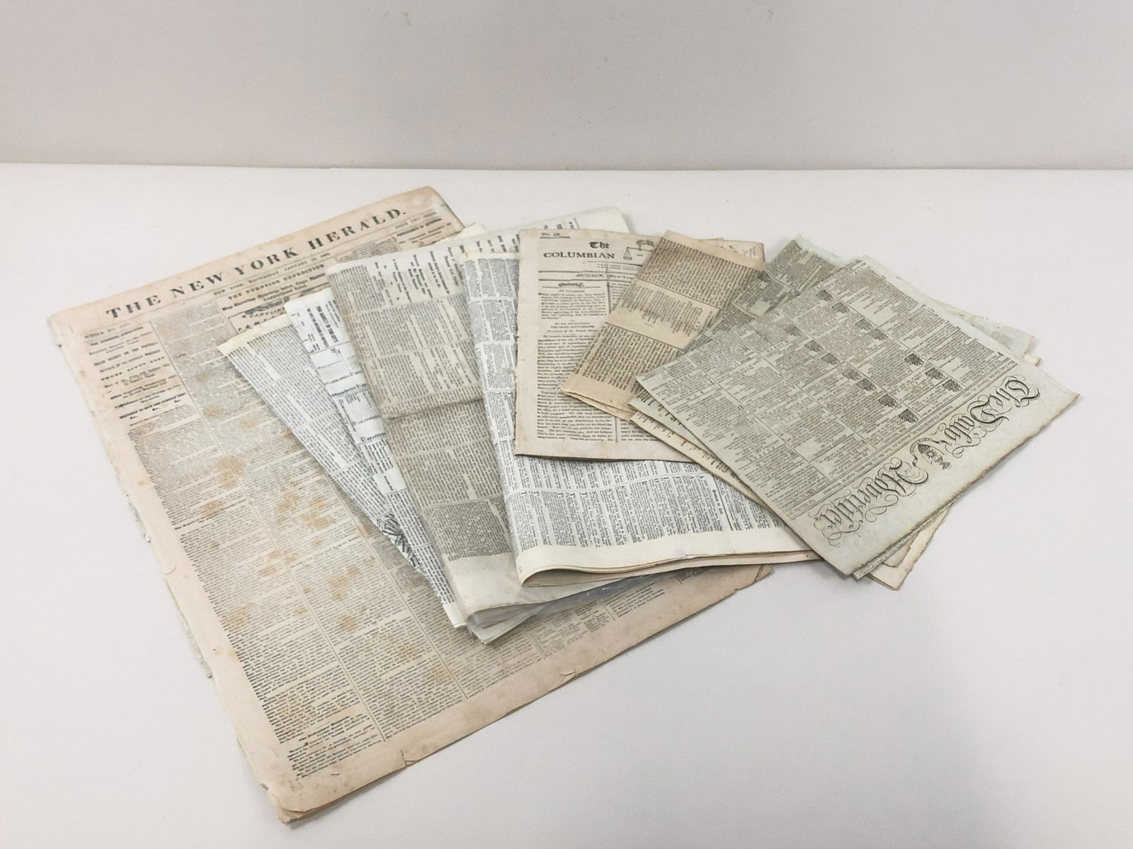 12 19th Century New York Newspapers (1790-1863) (1 of 12)