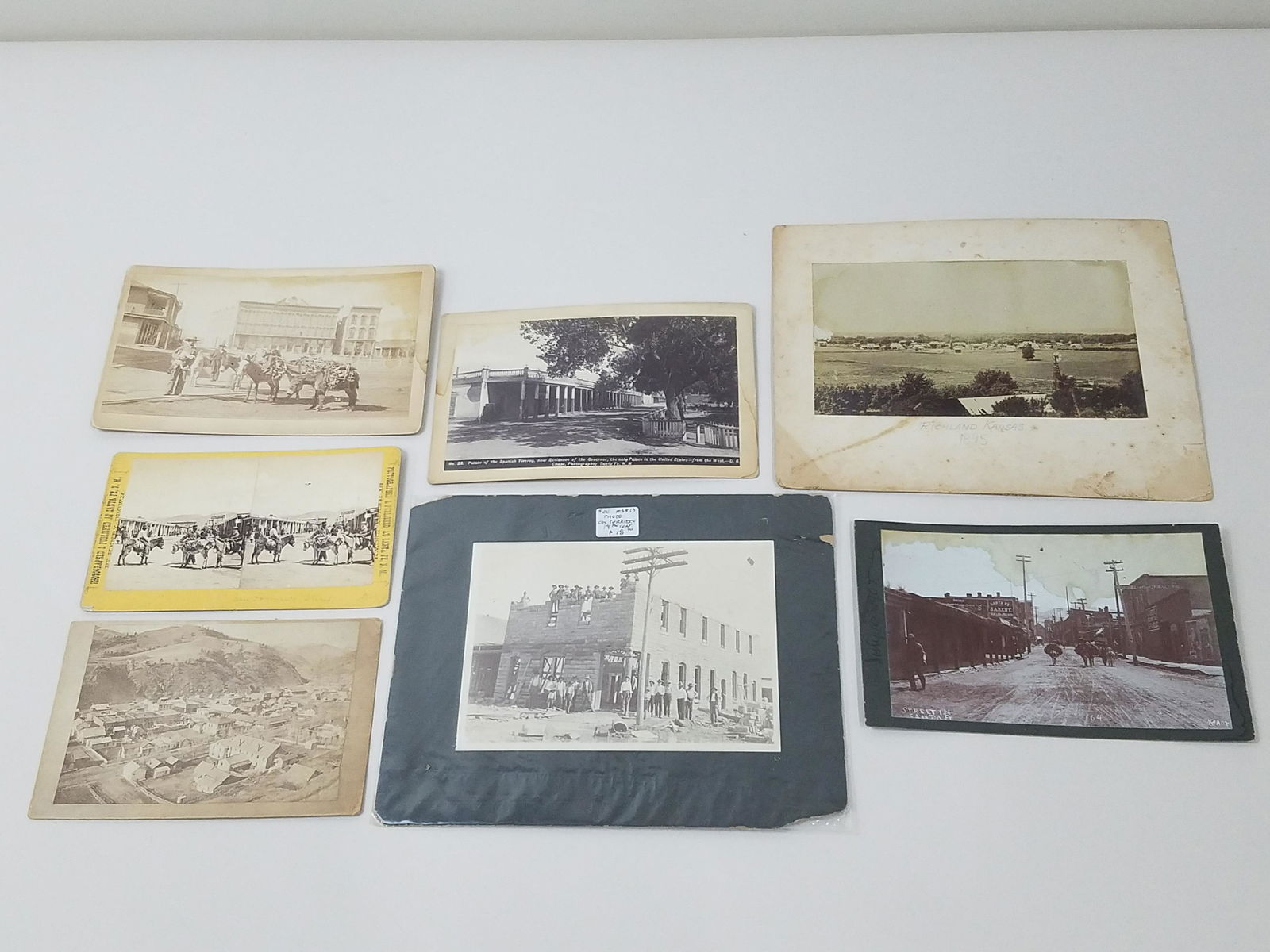 7 Western Photographs and Stereoview Card (1 of 8)