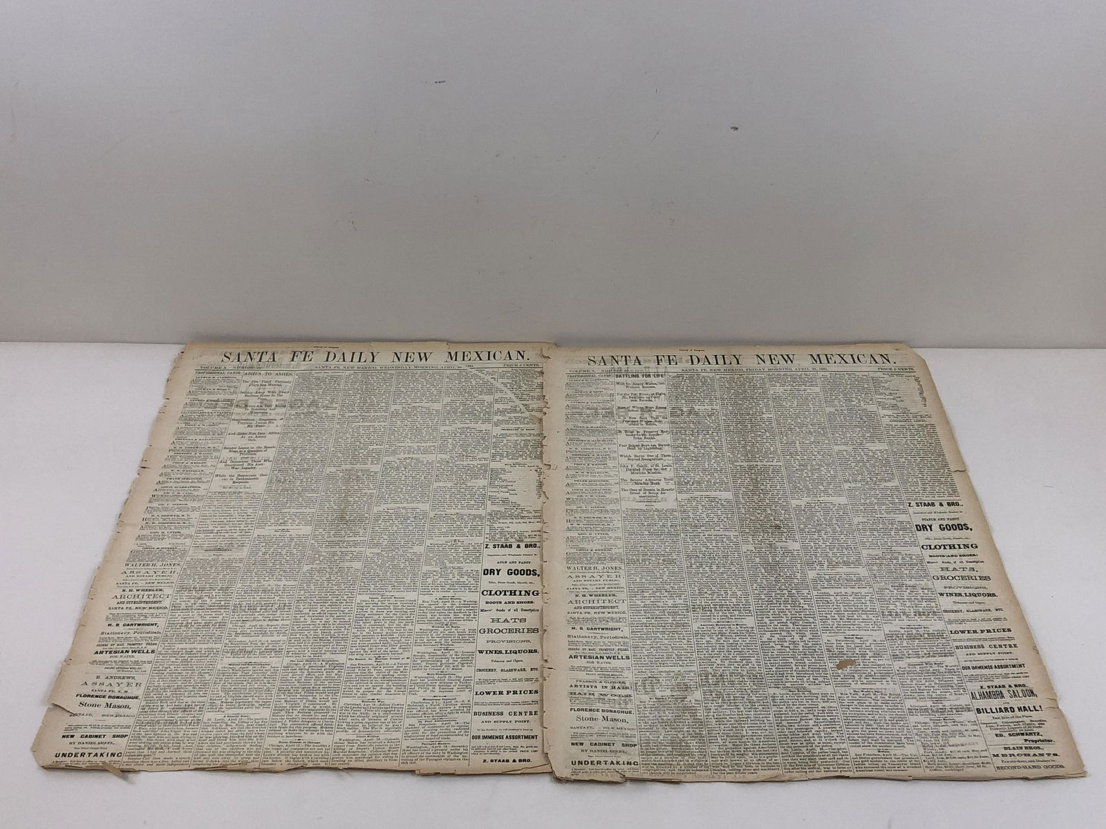 14 19th Century New Mexico Newspapers (1881-1912) (1 of 7)