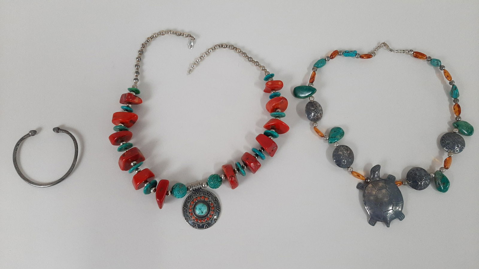 3 Pcs Silver Indian Jewelry (1 of 2)