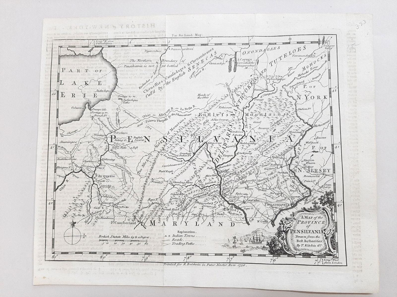 1756 Map of Pennsylvania (1 of 2)