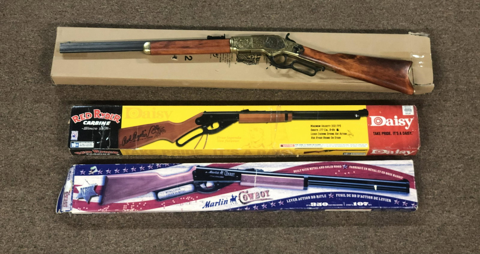 3 BB Guns incl Red Ryder (1 of 8)