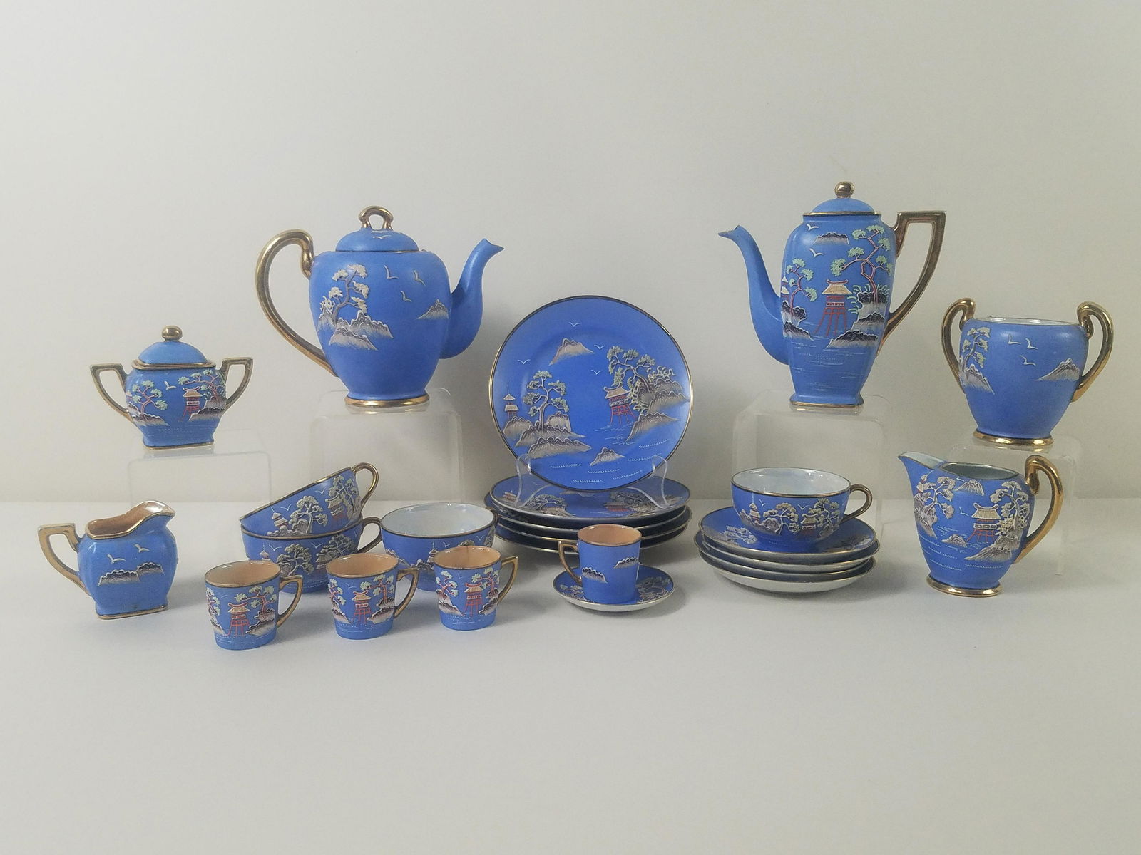 24 Pcs Hand Painted Tea Set (1 of 3)