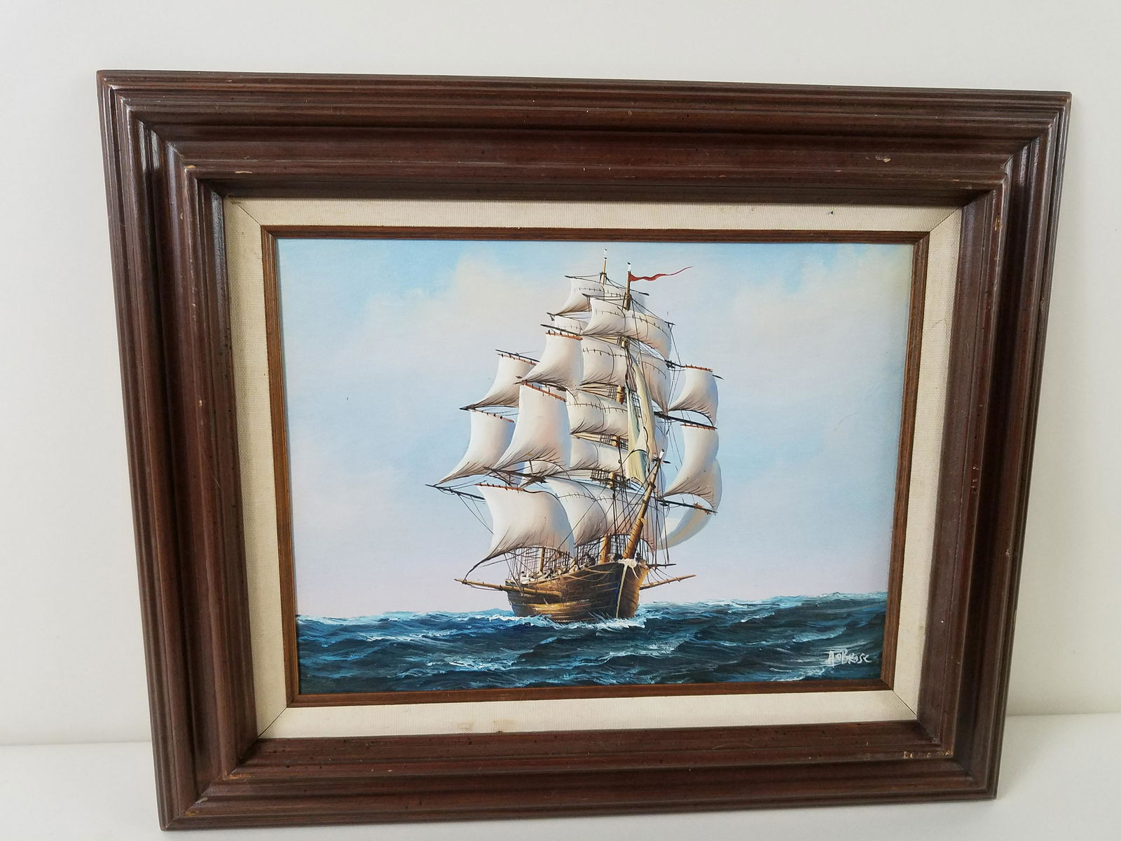 John AM Brose Tall Ship Painting (1 of 3)