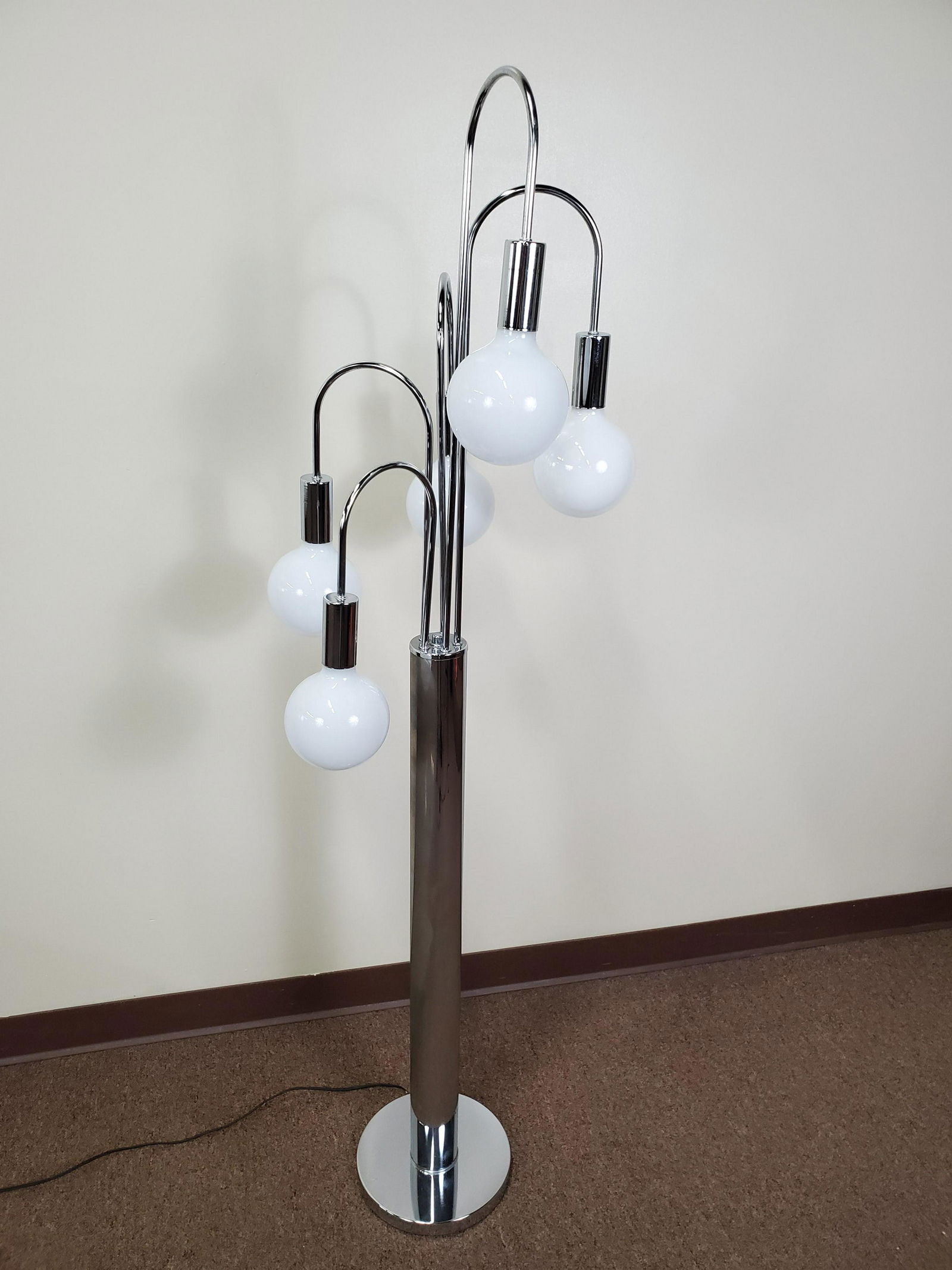 Chrome Modern Floor Lamp (1 of 3)