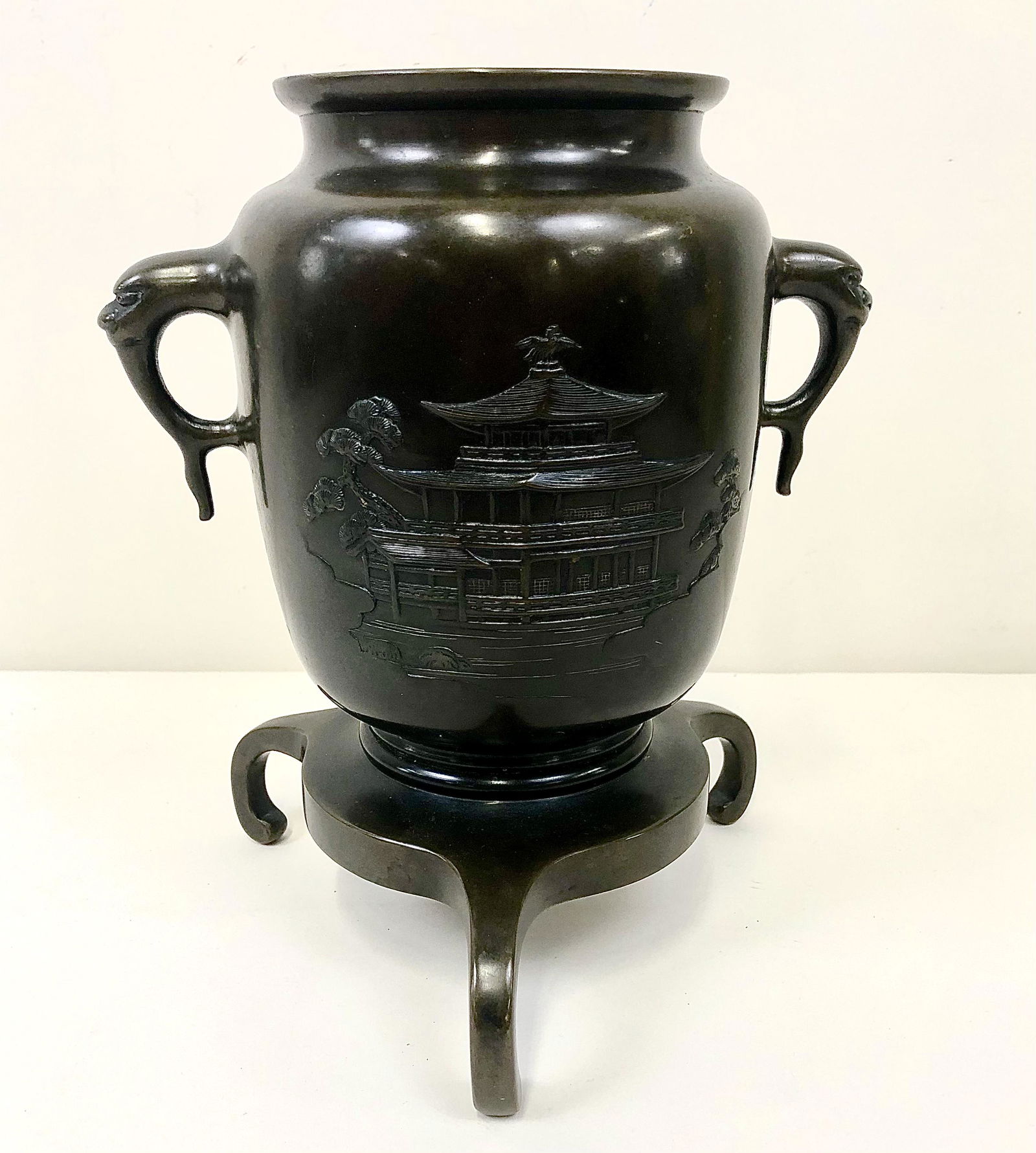 Signed Asian Bronze Censor (1 of 4)