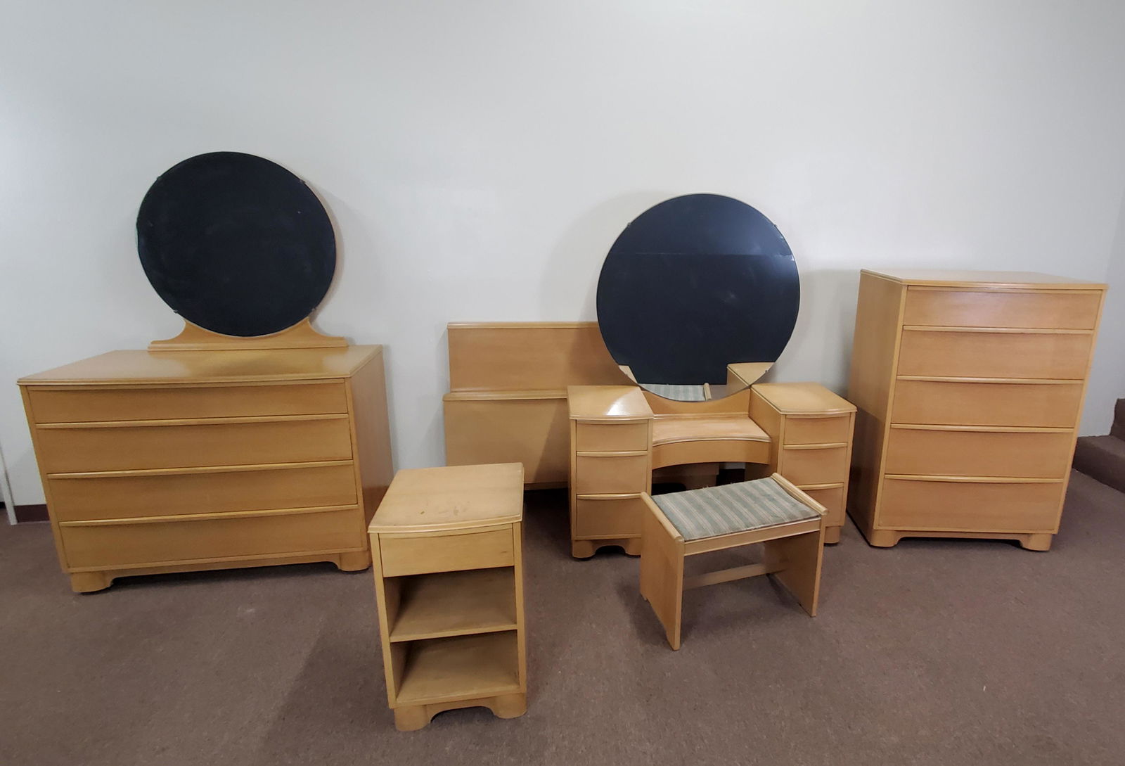 6 Pc Mid Century Bedroom Set (1 of 11)