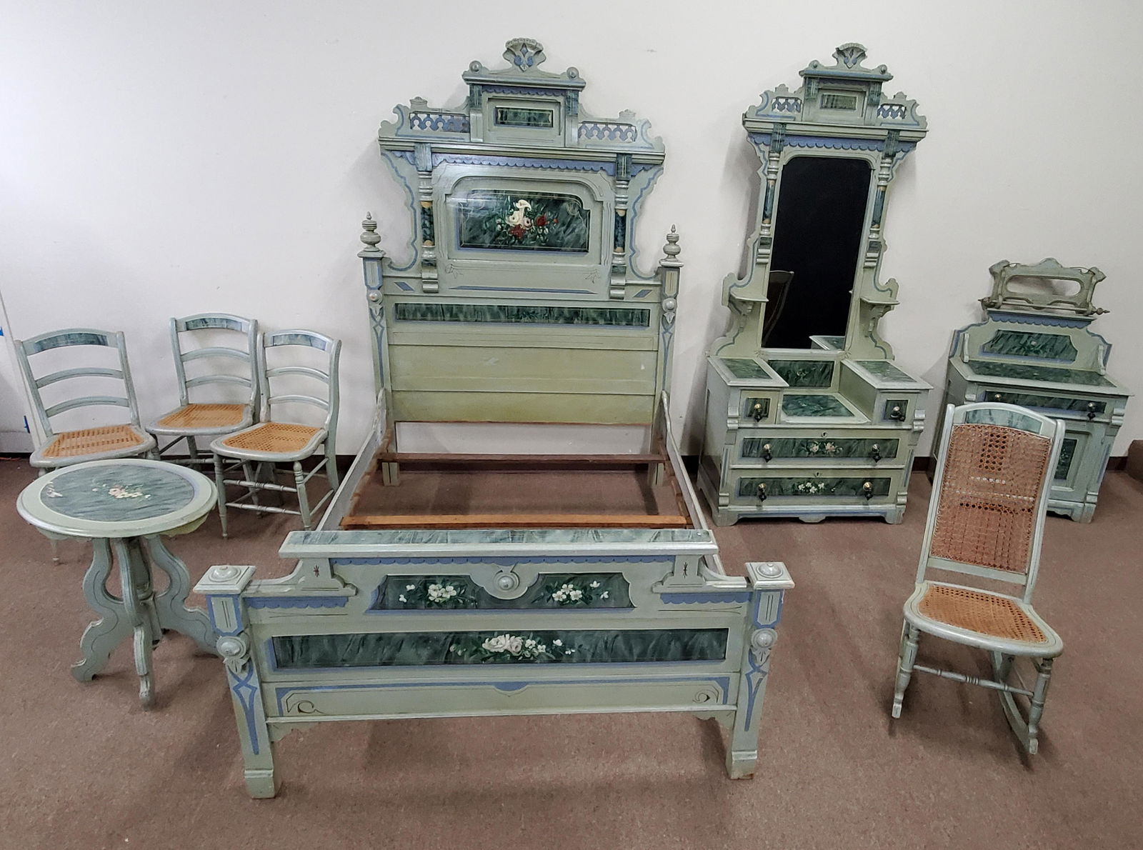 9 Pc Cottage Bed Room Set (1 of 9)