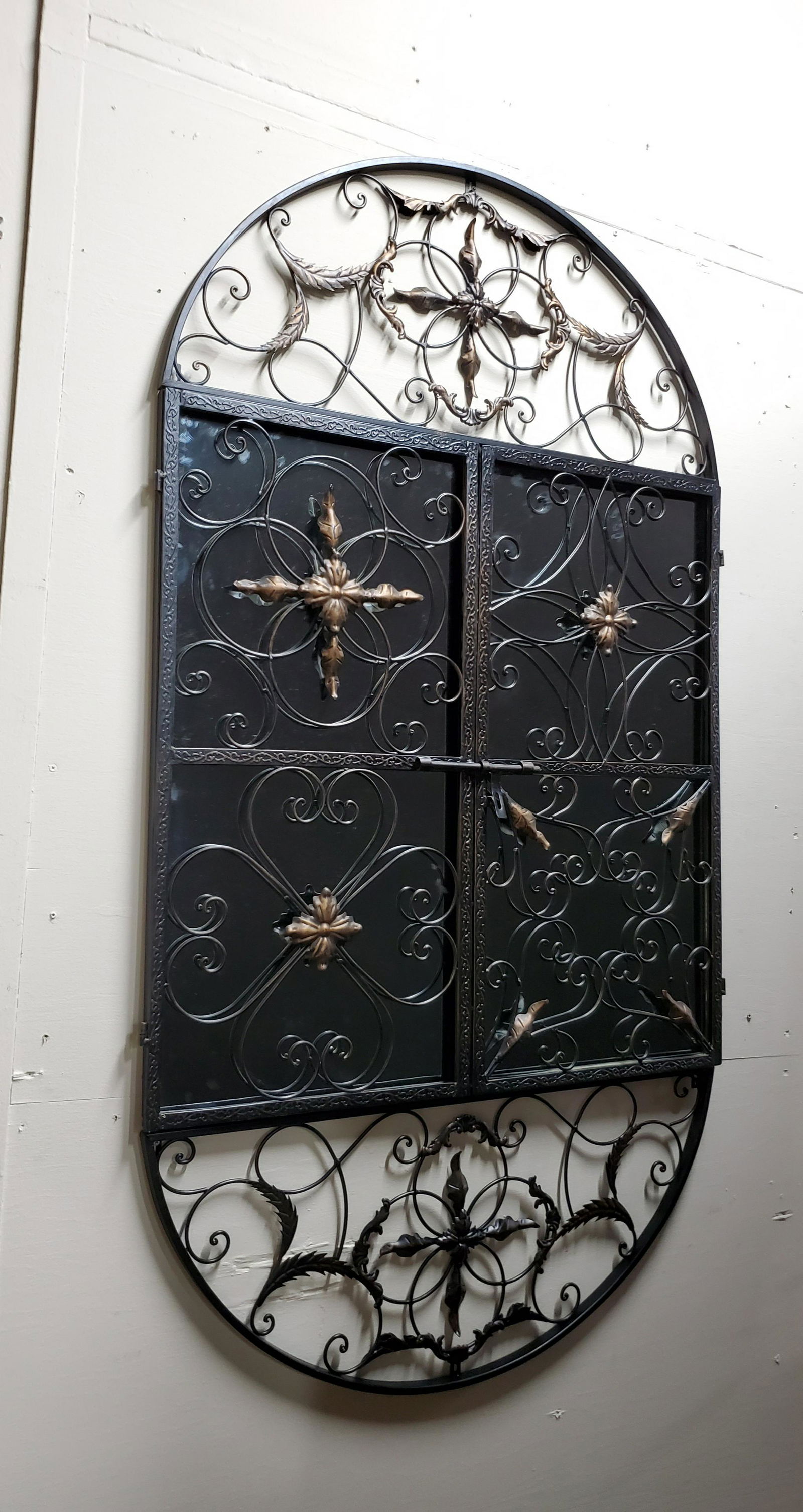 Metal Frame Wall Mirror (1 of 1)