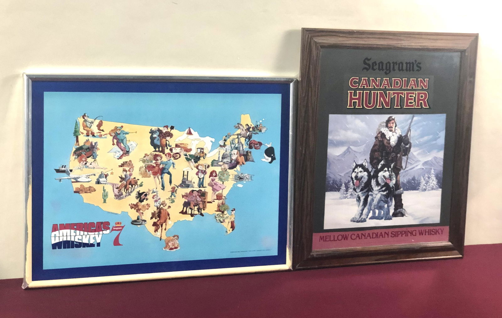 4 Whiskey Advertising Prints & Mirrors (1 of 2)