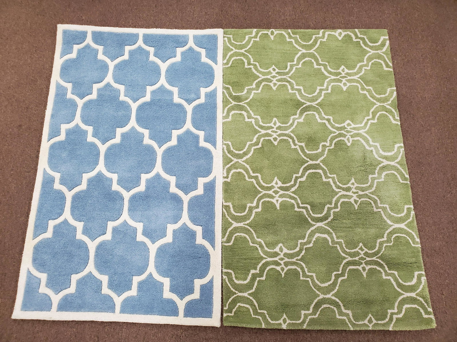 Safavien & Kaleen Area Rugs: Both rugs are 3' wide X 5' long.