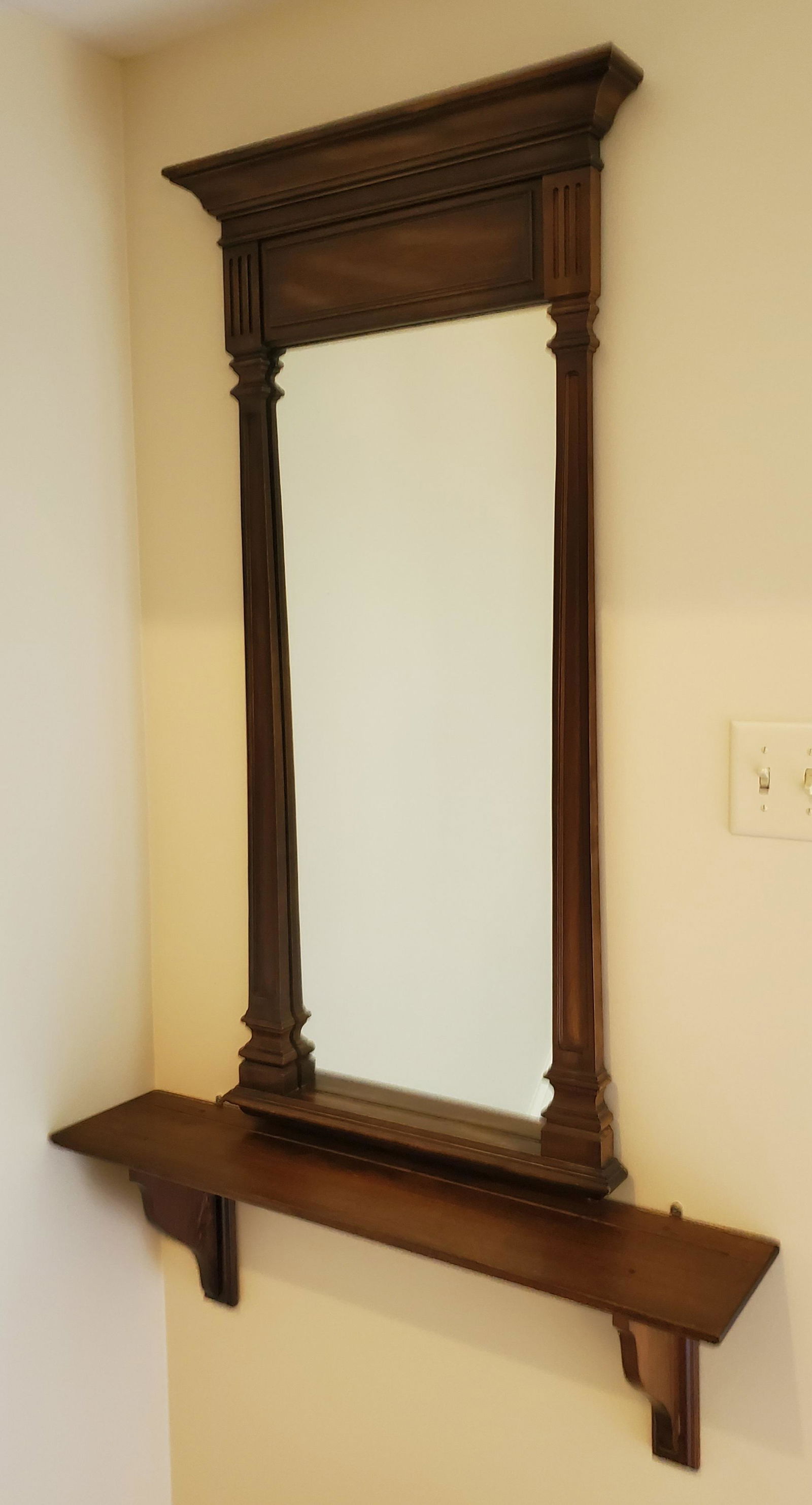 Wall Mirror with Shelf (1 of 2)