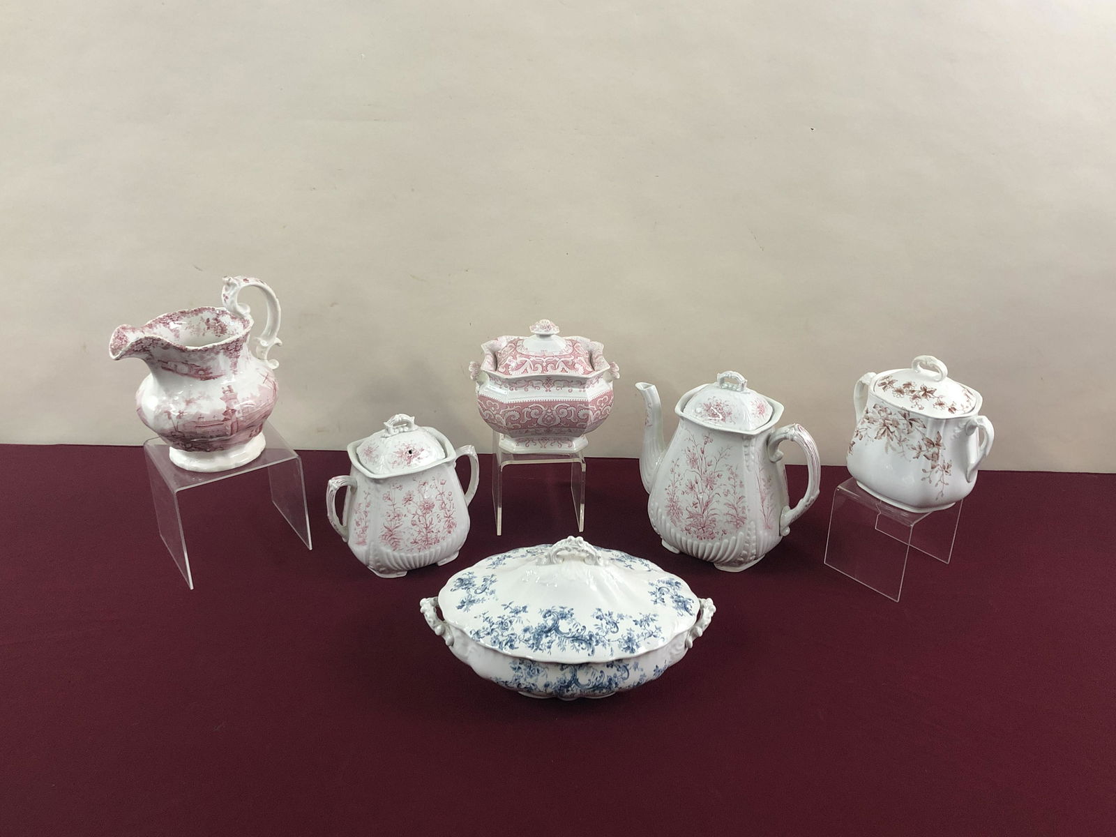 6 Pcs Transferware (1 of 7)
