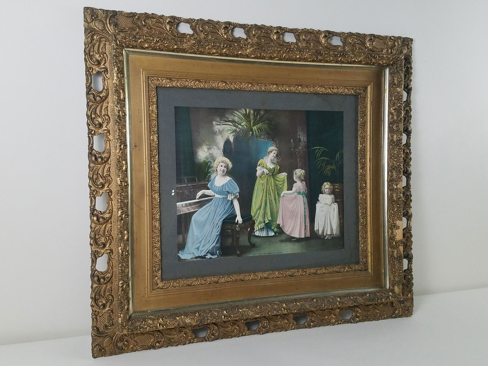 The Dancing Lesson Antique Print (1 of 2)