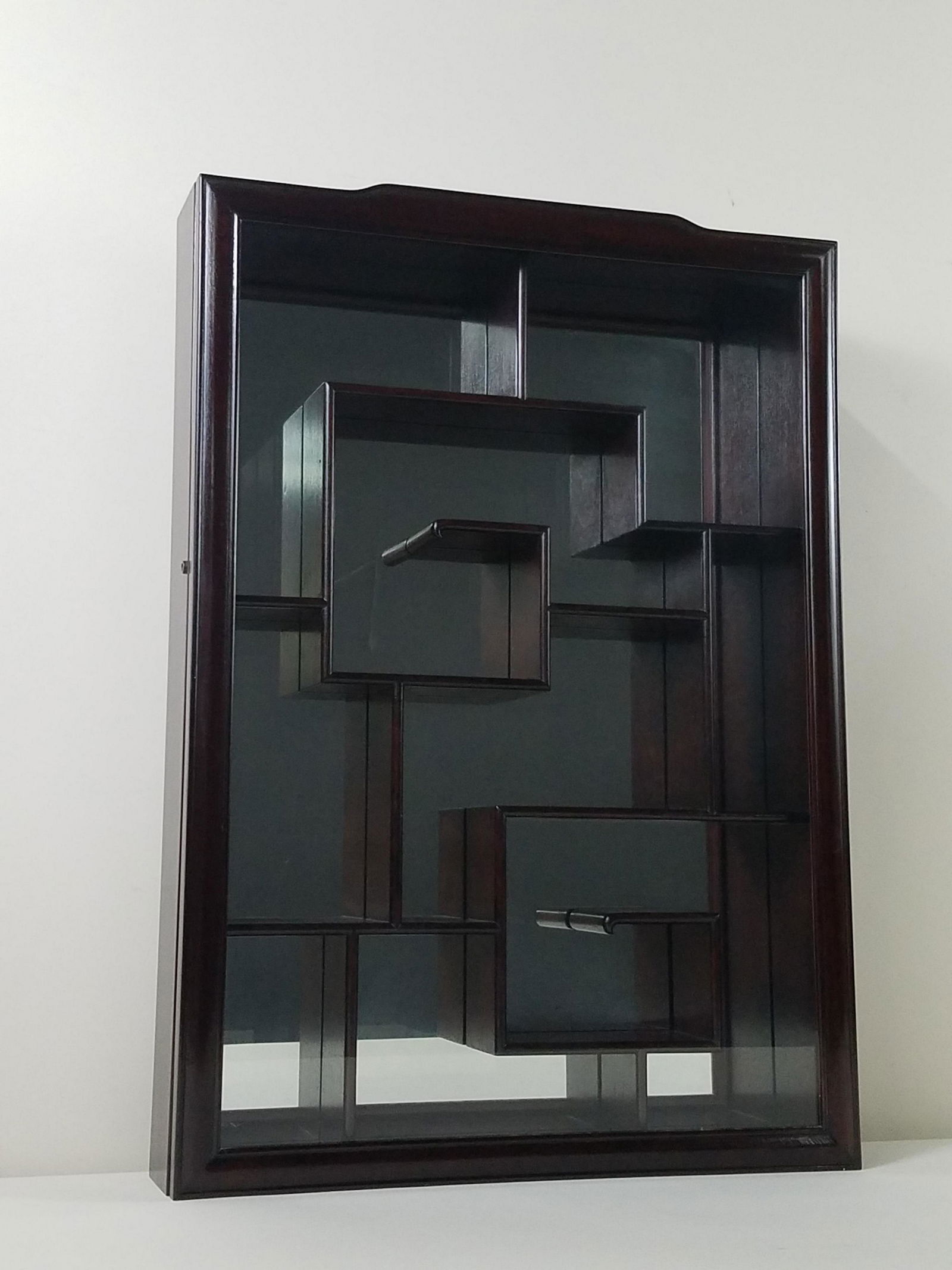 Asian Wall Curio Cabinet (1 of 2)