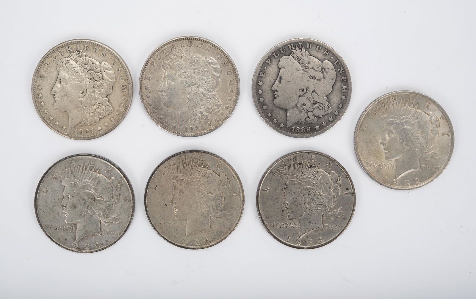 7 U.S. Silver Dollars (1 of 2)