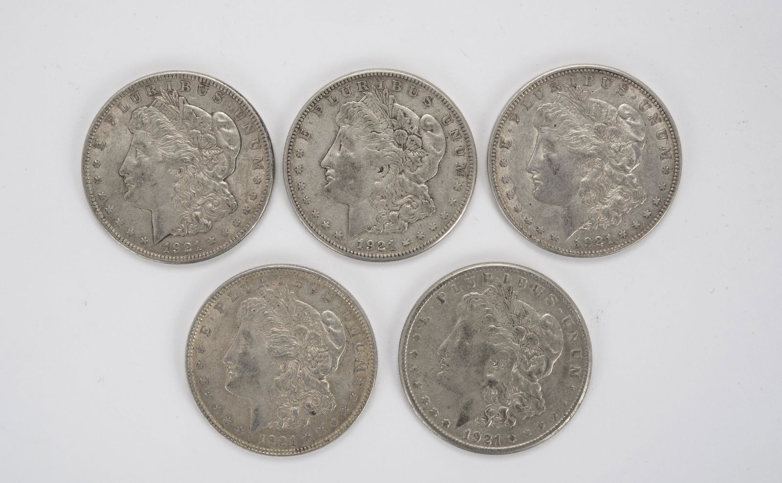 5 Morgan Silver Dollars (1 of 2)