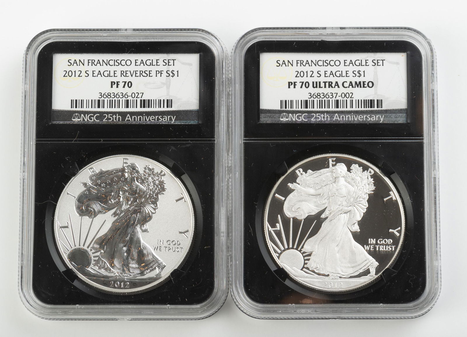 U.S Silver Eagle San Francisco Set (NGC Graded) (1 of 3)