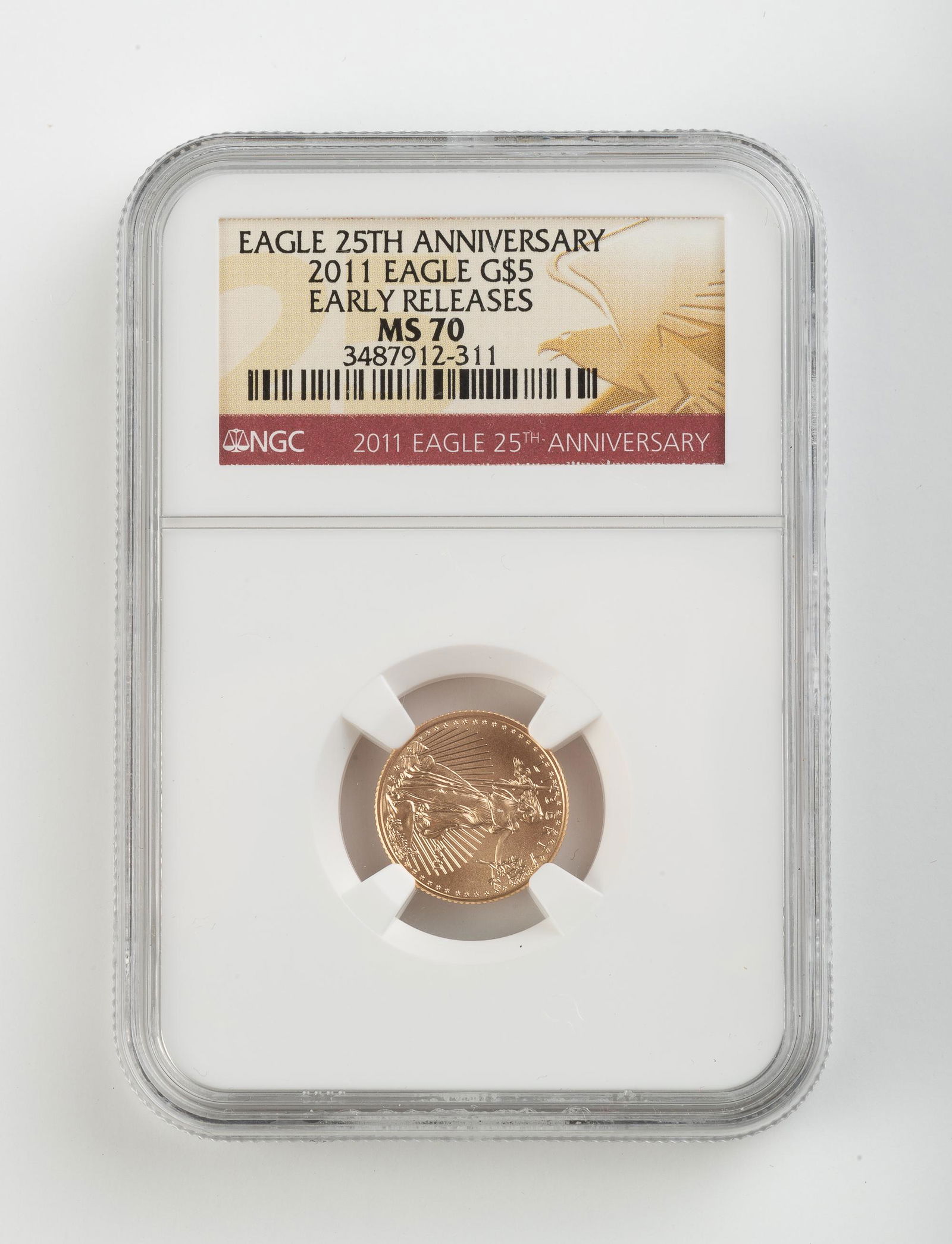 2011 U. S. $5 Gold Eagle (NGC Graded) (1 of 2)