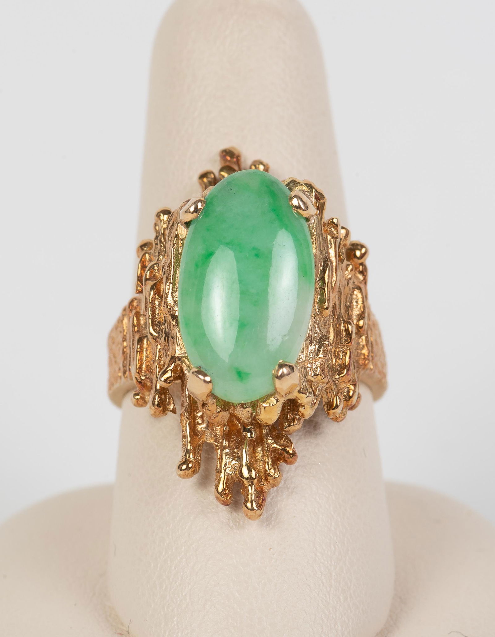 14k Jade Freeform Ring (1 of 3)