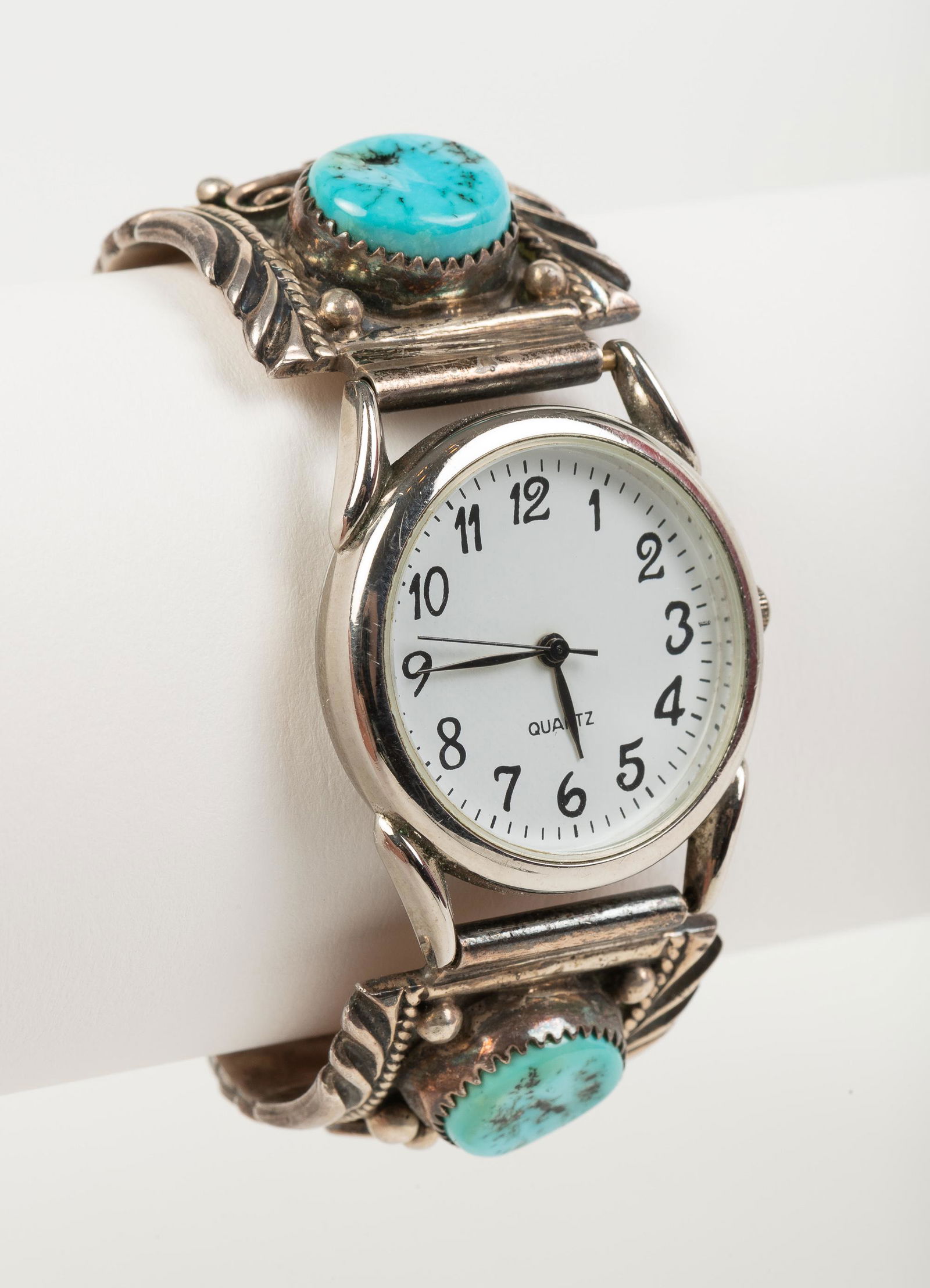 Native American Sterling Watch Bracelet (1 of 4)
