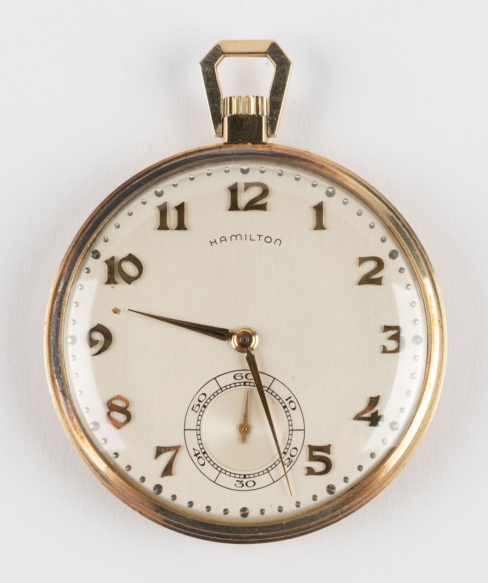 14k Hamilton Dress Pocket Watch (1 of 4)