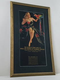 1947 "lucky Bird" Pin Up Calendar