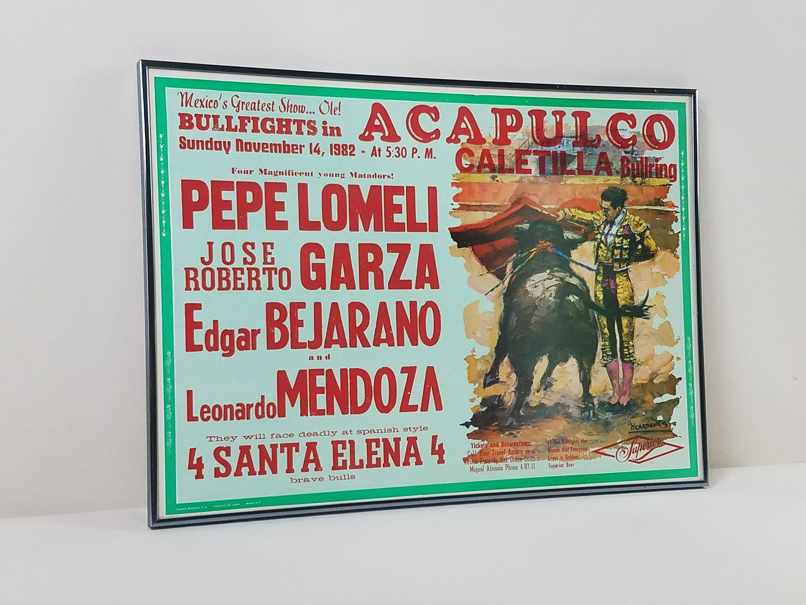 Mexican Bull Fighting Poster (1 of 3)